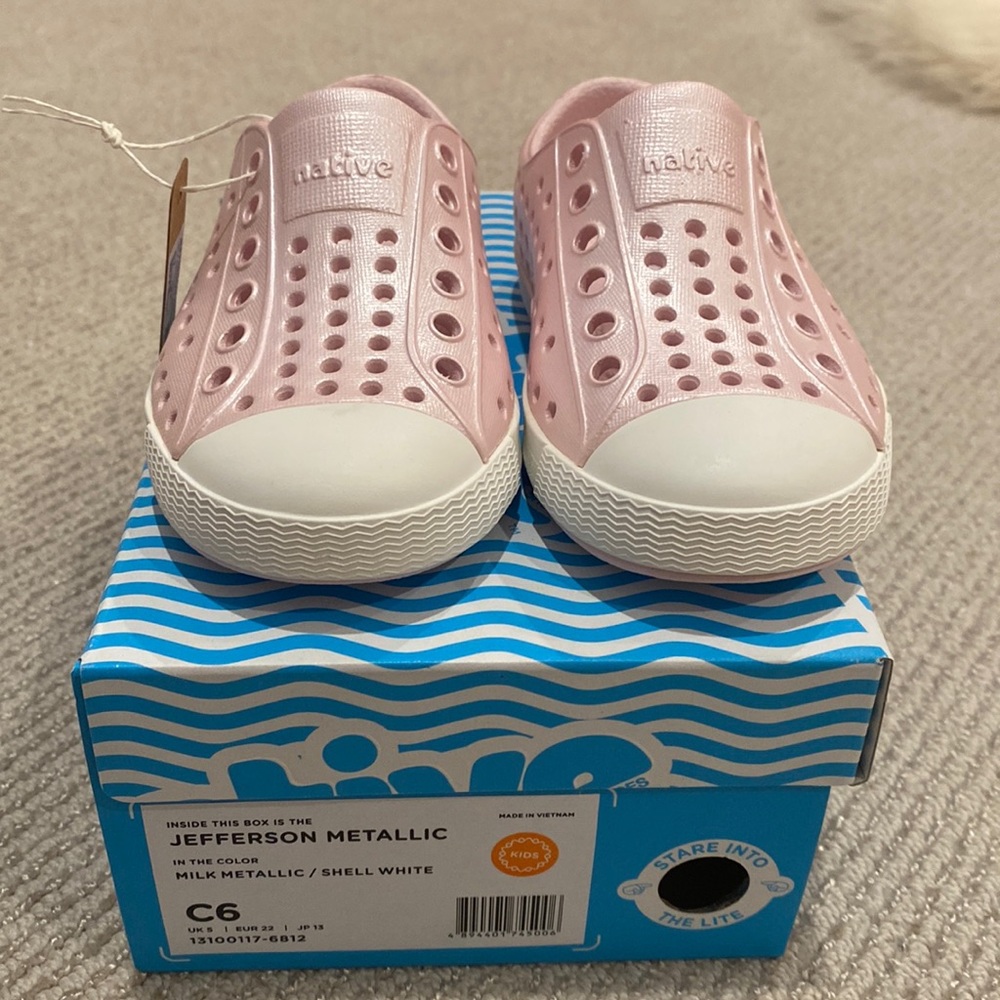 Native Toddler Jefferson Metallic Shoes